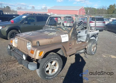 1999 Jeep Wrangler Sahara из США, поврежденный, VIN 1J4FY49S5XP469756